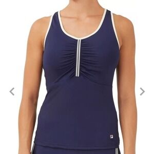 Fila Tank Top Blue White Medium